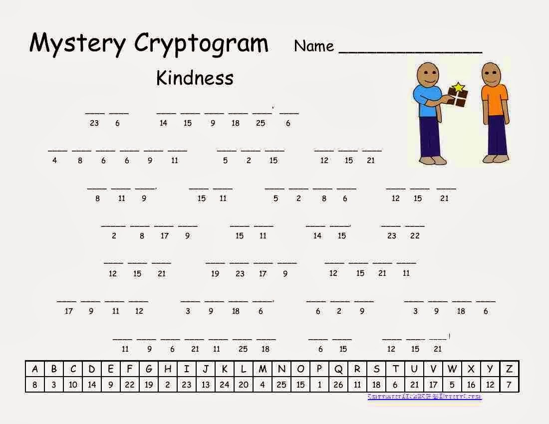 Cryptograms! | Cjrl: Kids Zone - Free Printable ...