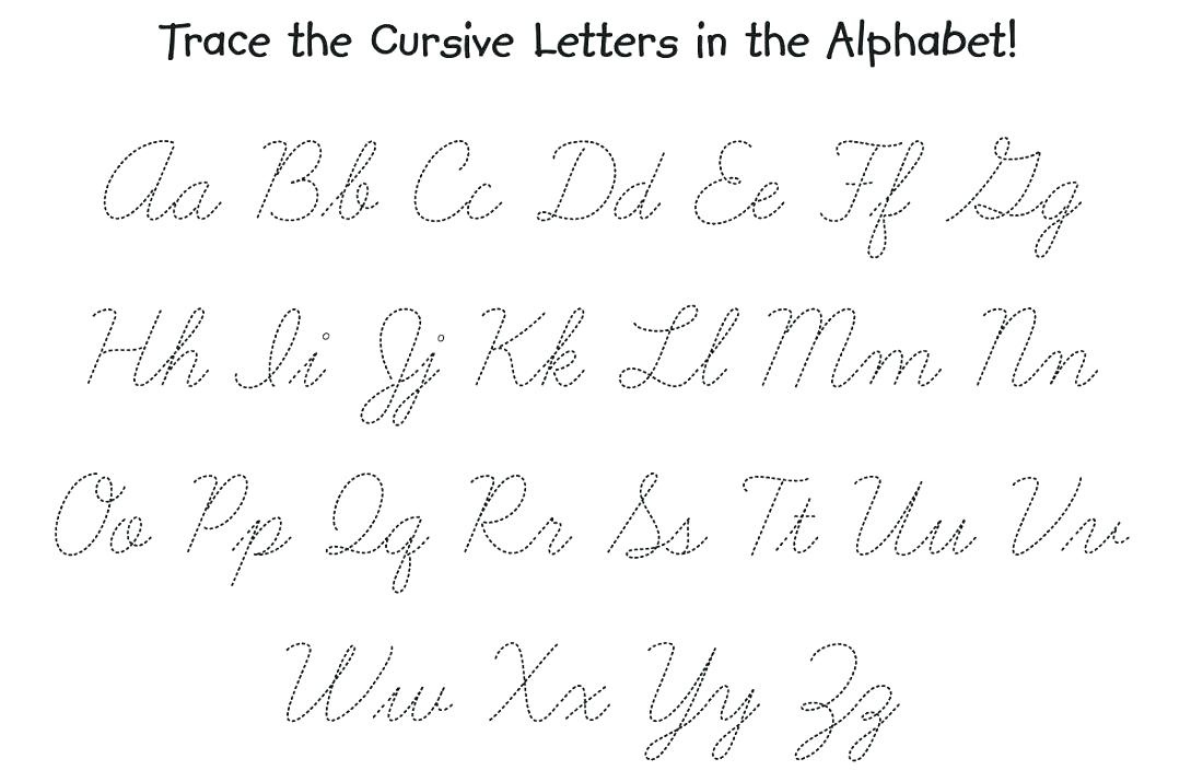 Cursive Alphabet To Print – Shoppingfoorme.club - Free Printable Cursive Alphabet
