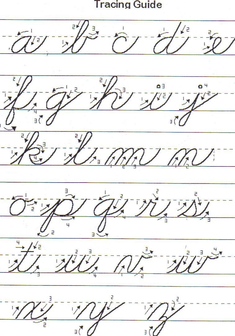 Cursive Lettering Alphabet Capital Letters Alphabet Cursive Free - Free