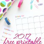 Custom Editable Free Printable 2017 Calendars   Sarah Titus   Free Printable Agenda 2017