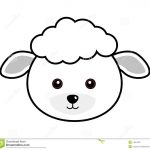 Cute Sheep Face | Plaasdiere | Sheep Face, Sheep Crafts, Face Template   Free Printable Sheep Mask