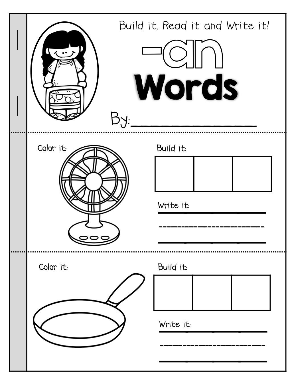 Cvc Booklets (Build It, Read It, Write It)! | Grand Education - Free Printable Word Family Mini Books