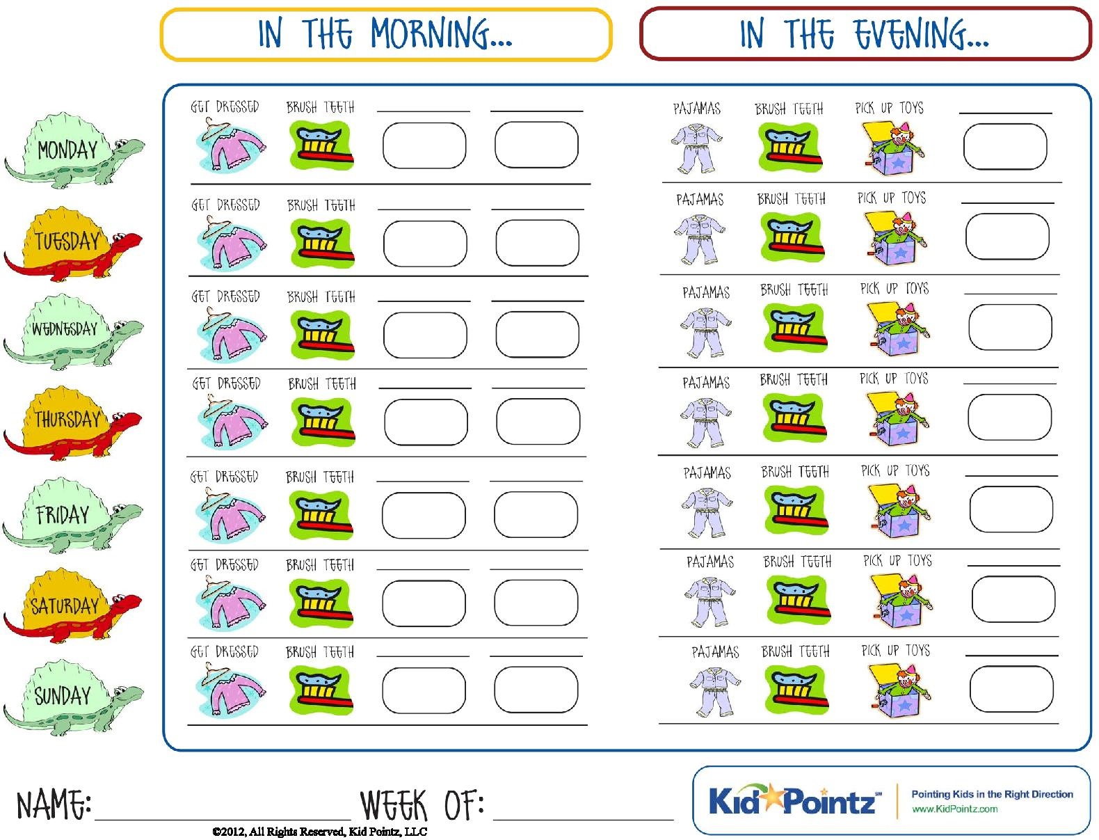 Daily Routine Charts For Kids Collection (25 Pages) | Personal Hygiene - Children&amp;amp;#039;s Routine Charts Free Printable