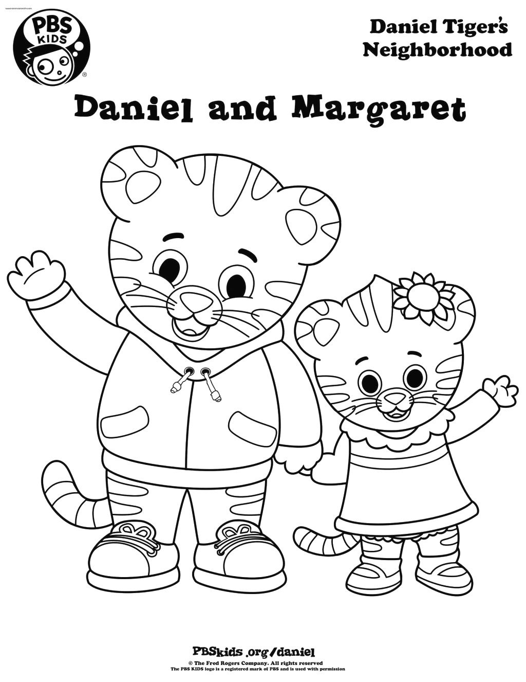 Simple Christmas Daniel Tiger Coloring Pages 7 Jacquelyn's Free