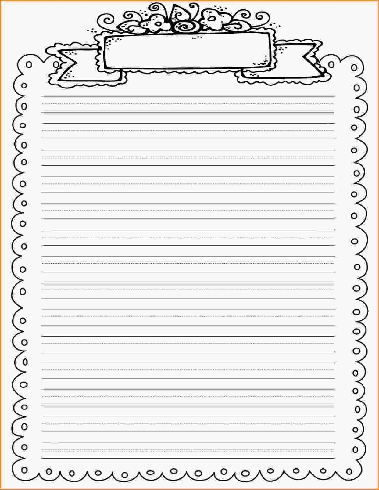 Decorative Border Lined Paper | Vectorborders - Free Printable Writing Paper With Borders