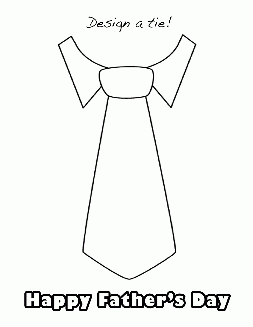 Free Printable Tie Template Free Printable A to Z