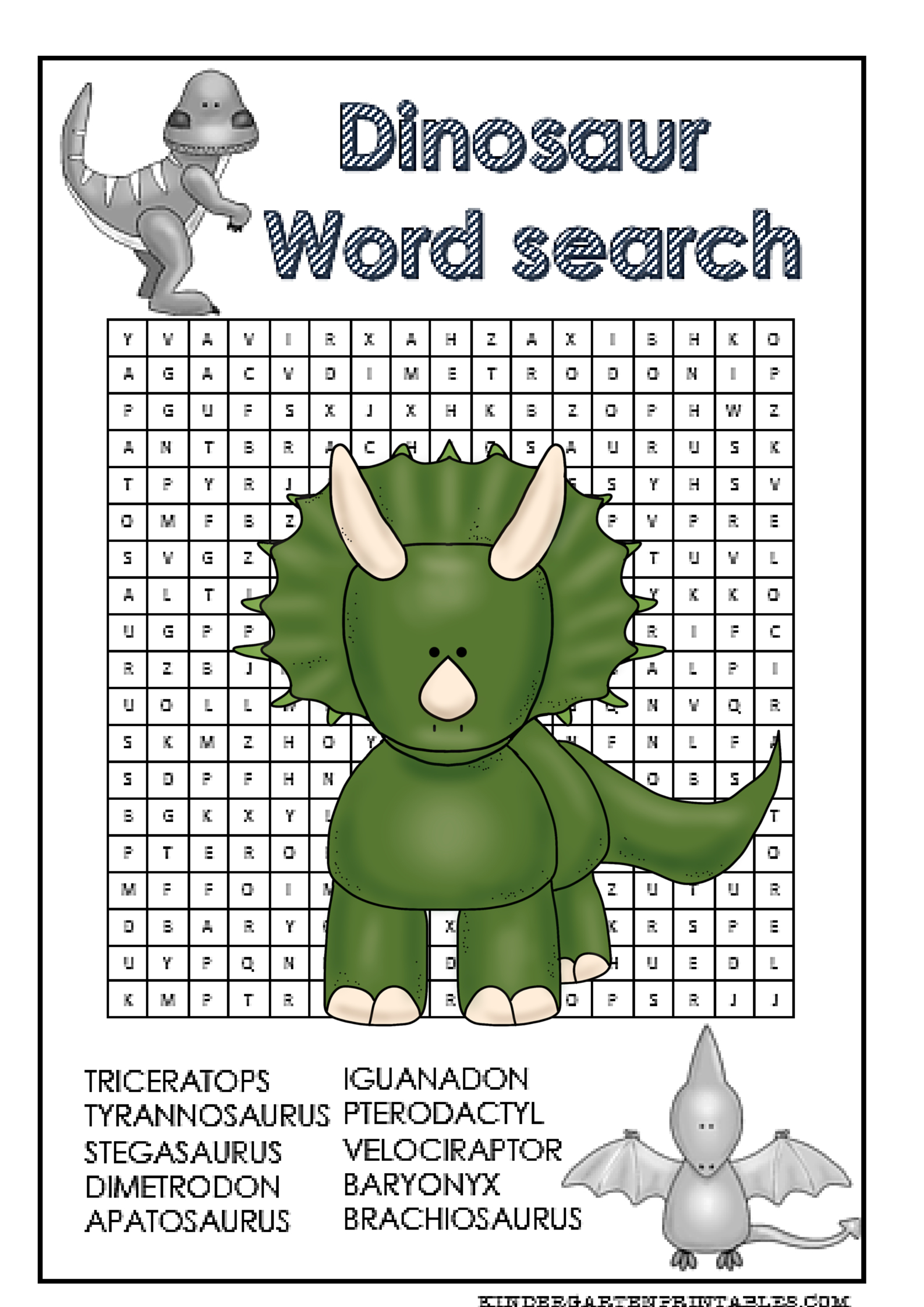 Dinosaur Word Search Free Printable | Word Search | Free Printables - Free Printable Dinosaur Word Search