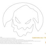 Disney Oogie Boogie Nightmare Before Christmas Free Halloween   Free Printable Nightmare Before Christmas Pumpkin Stencils