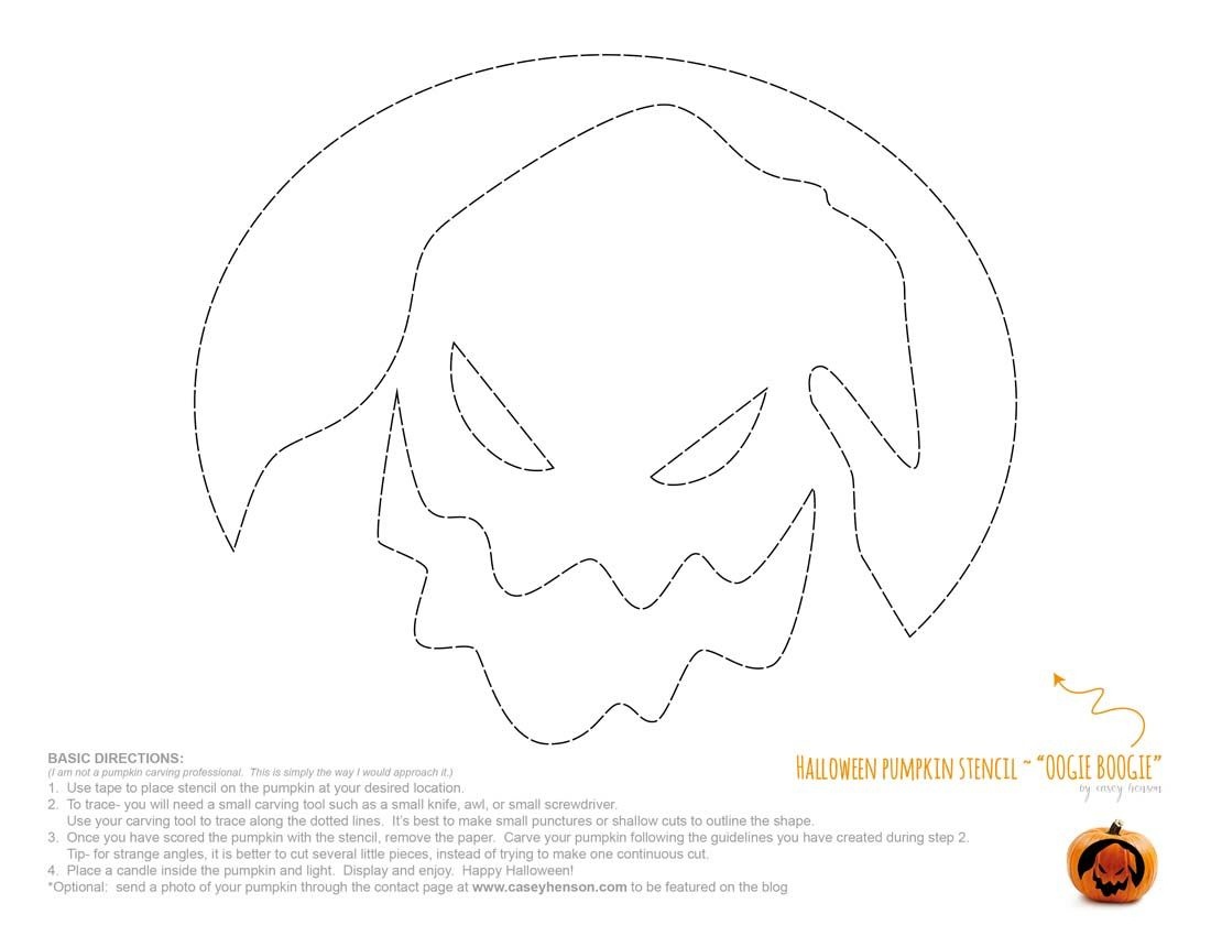 Disney Oogie Boogie Nightmare Before Christmas Free Halloween - Free Printable Nightmare Before Christmas Pumpkin Stencils