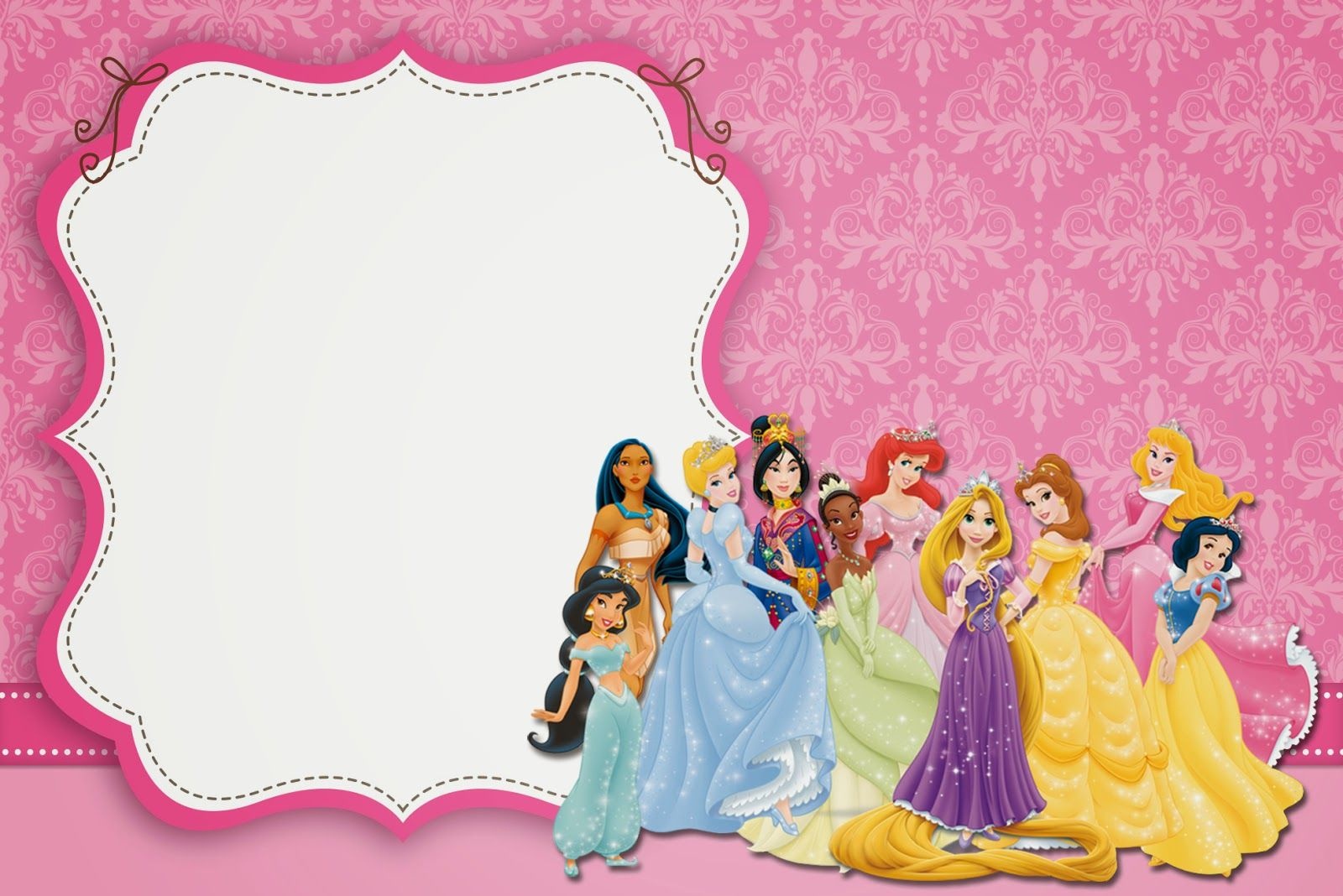 Disney Princess: Free Printable Party Invitations. | Xanthe - Disney Princess Free Printable Invitations