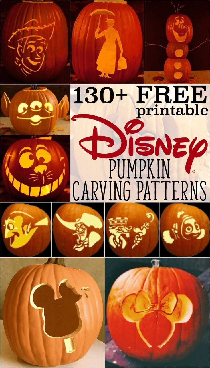 Disney Pumpkin Stencils: Over 130 Printable Pumpkin Patterns - Halloween Pumpkin Carving Stencils Free Printable