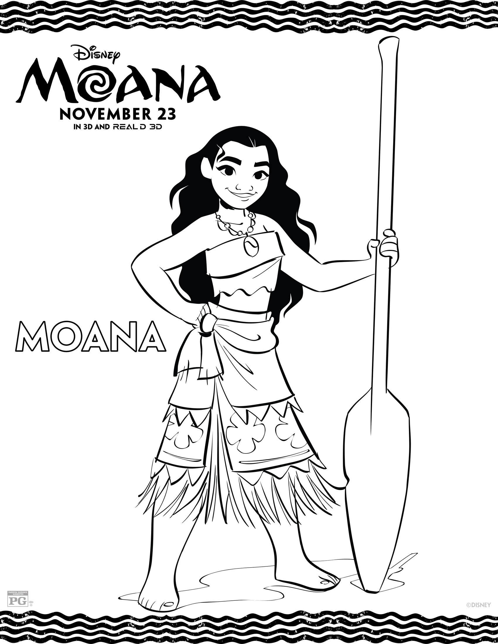 Disney&amp;#039;s Moana Movie Review And Free Printable Coloring Pages - Moana Coloring Pages Free Printable