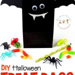 Diy Bat Halloween Treat Bags With Printable Template   Free Printable Trick Or Treat Bags