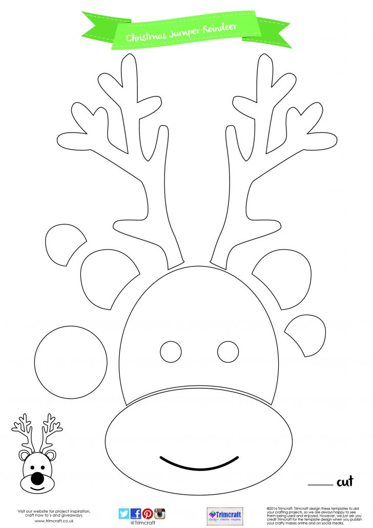 Reindeer Antlers Template Free Printable