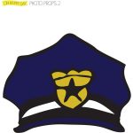 Diy Pdf Photo Booth Props Police Hat | Free Party Photo Booth Diy   Free Printable Police Hat