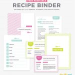 Diy Recipe Book (With Free Printable Recipe Binder Kit!)   Free Printable Recipe Dividers