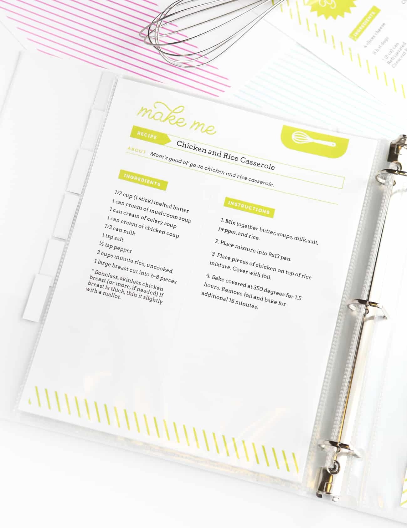 Diy Recipe Book (With Free Printable Recipe Binder Kit!) - Free Printable Recipe Pages
