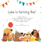 Dog Birthday Invitation Template (Free) | Greetings Island   Dog Birthday Invitations Free Printable