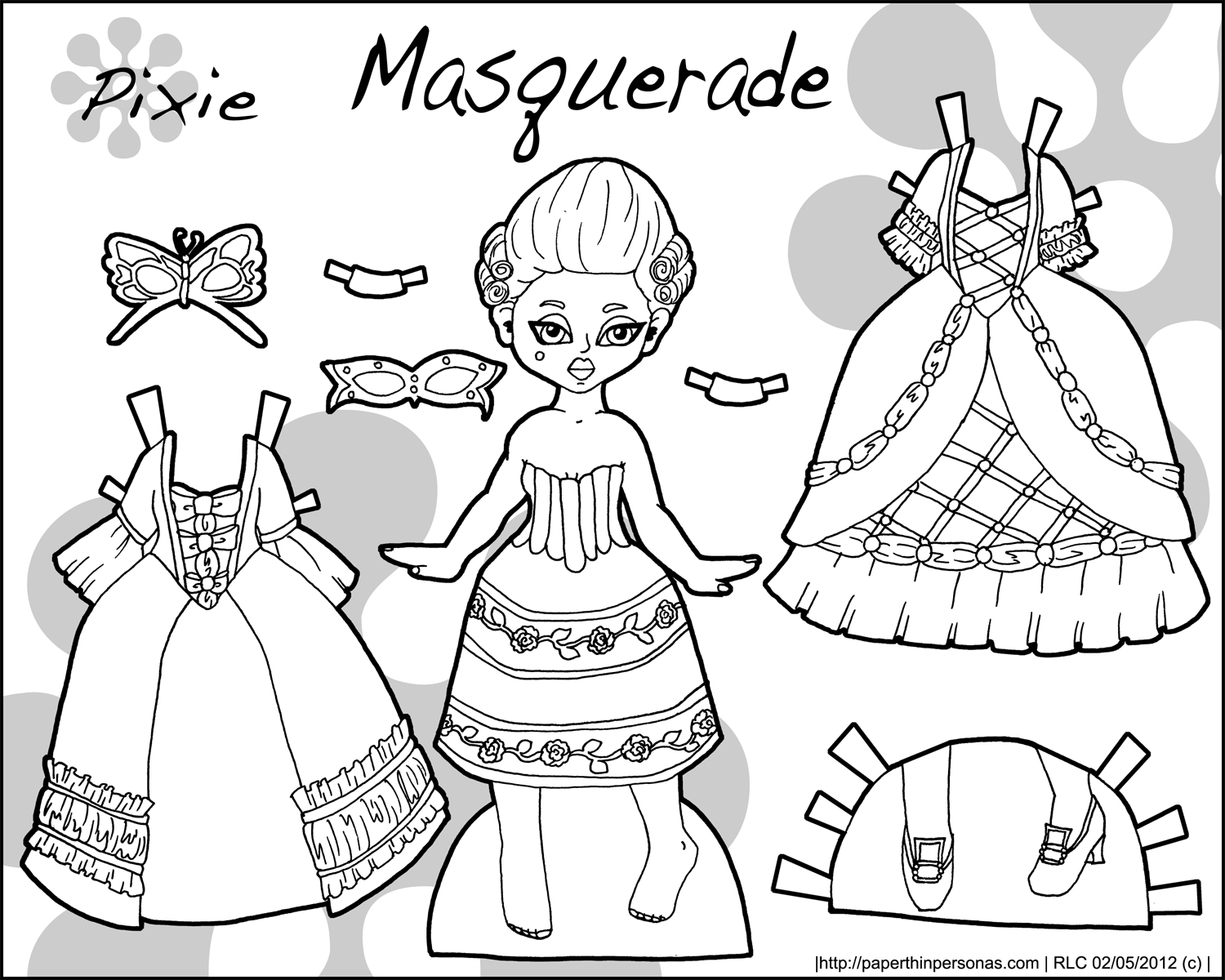 Doll Coloring Pages Printable. Free Printable Stationary Primary New - Printable Paper Dolls To Color Free