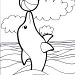 Dolphin Coloring Pages To Print | Dolphins | The Coloring Barn   Dolphin Coloring Sheets Free Printable
