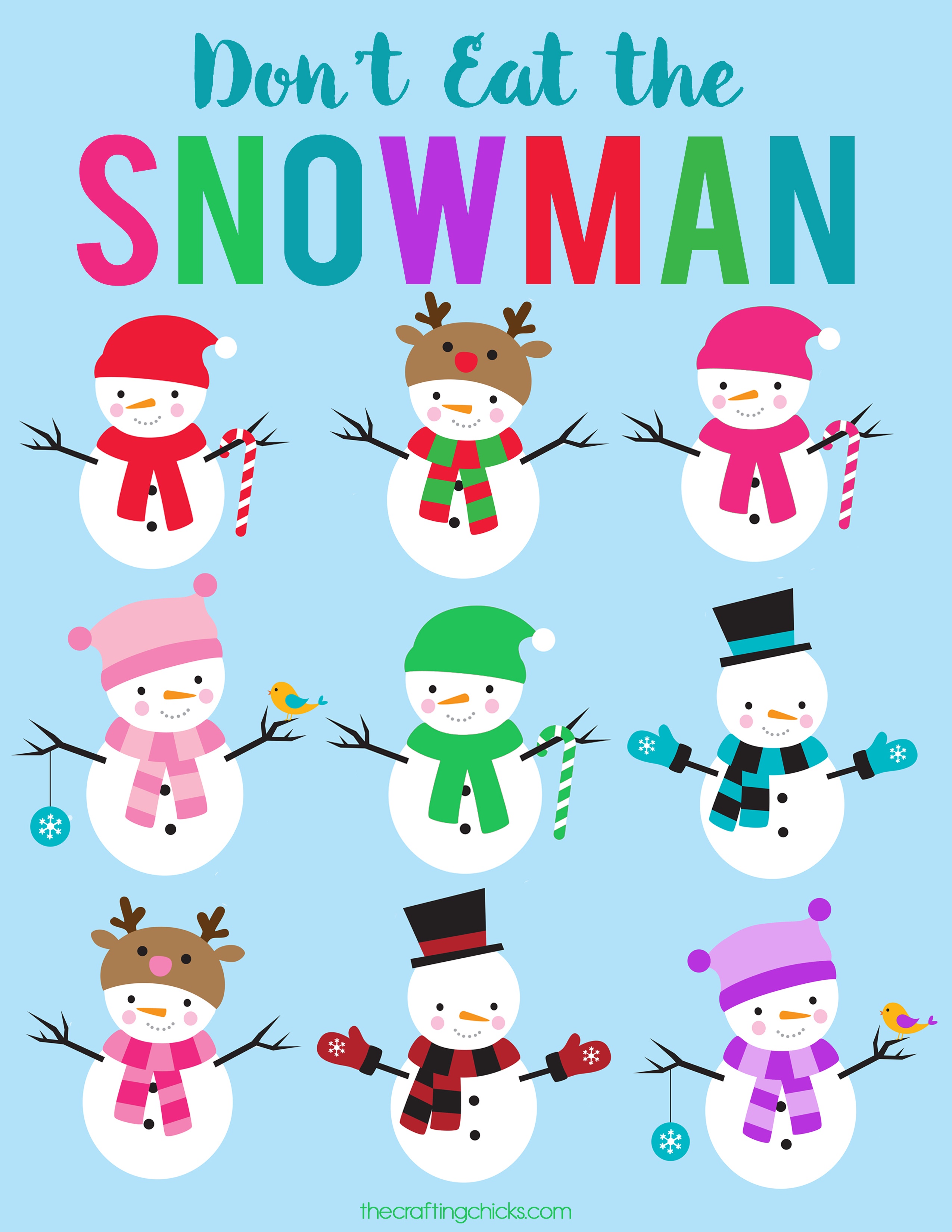 Don&amp;#039;t Eat The Snowman Free Printable - The Crafting Chicks - Don T Eat Pete Free Printable