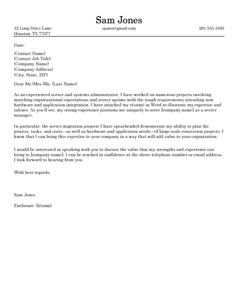 Download Cover Letter Professional Sample - Pdf Templates - Free Printable Cover Letter Format