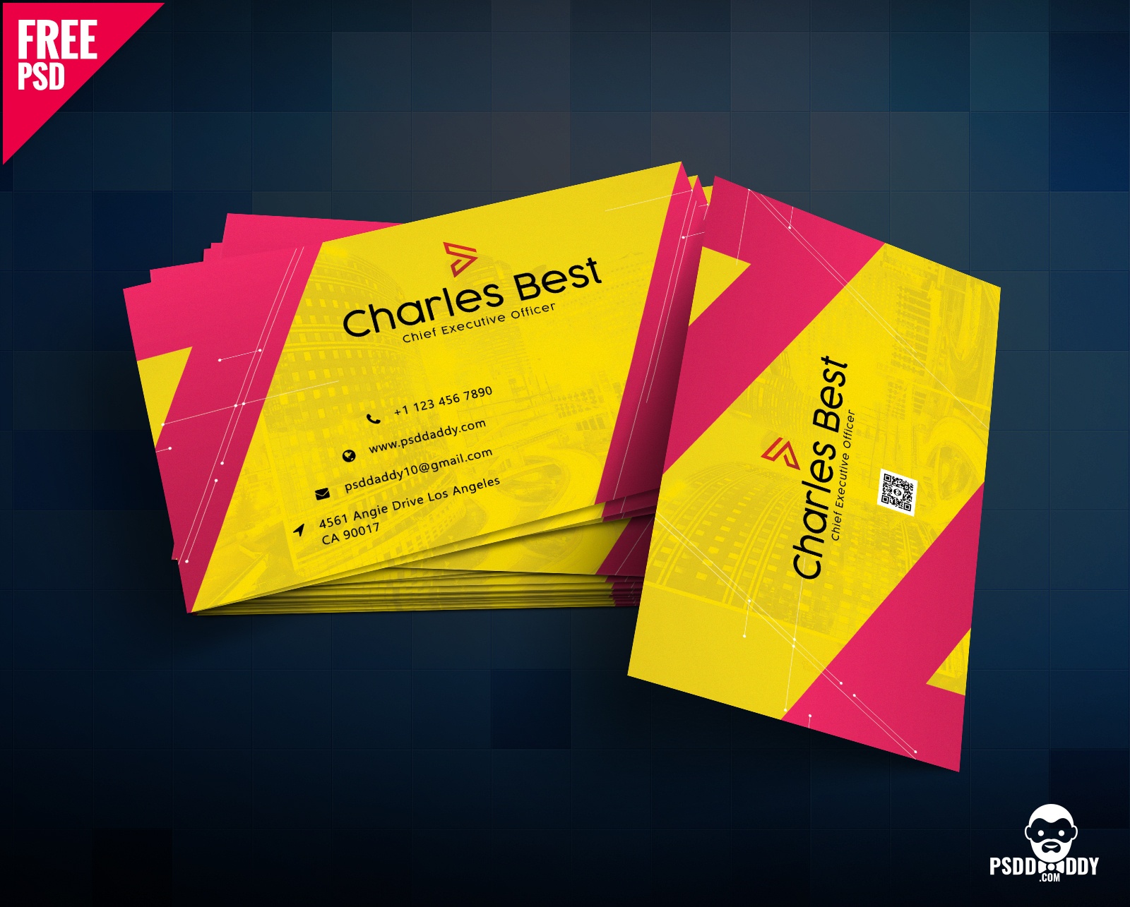 Download] Creative Business Card Free Psd | Psddaddy - Free Printable Business Card Maker