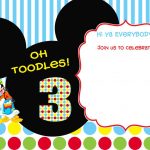 Download Free Printable Mickey Mouse Birthday Invitations | Bagvania   Free Printable Mickey Mouse Invitations