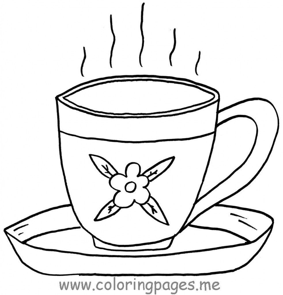Download Or Print This Amazing Coloring Page: Free Coloring S Of - Free Printable Tea Cup Coloring Pages