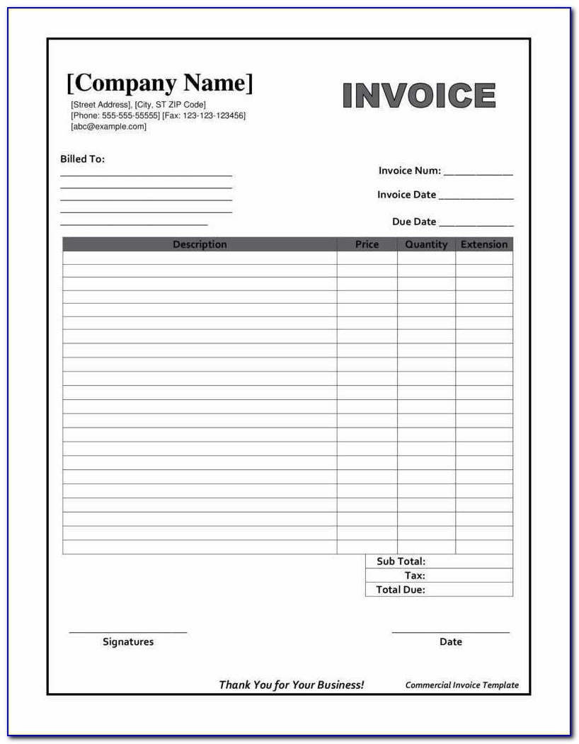 Downloadable Invoice Template Beautiful Printable Invoices Templates - Free Printable Invoices
