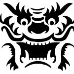 Dragon Template Printable | Dragon Pattern~Pumpkin Crazy On   Free Printable Dragon Stencils