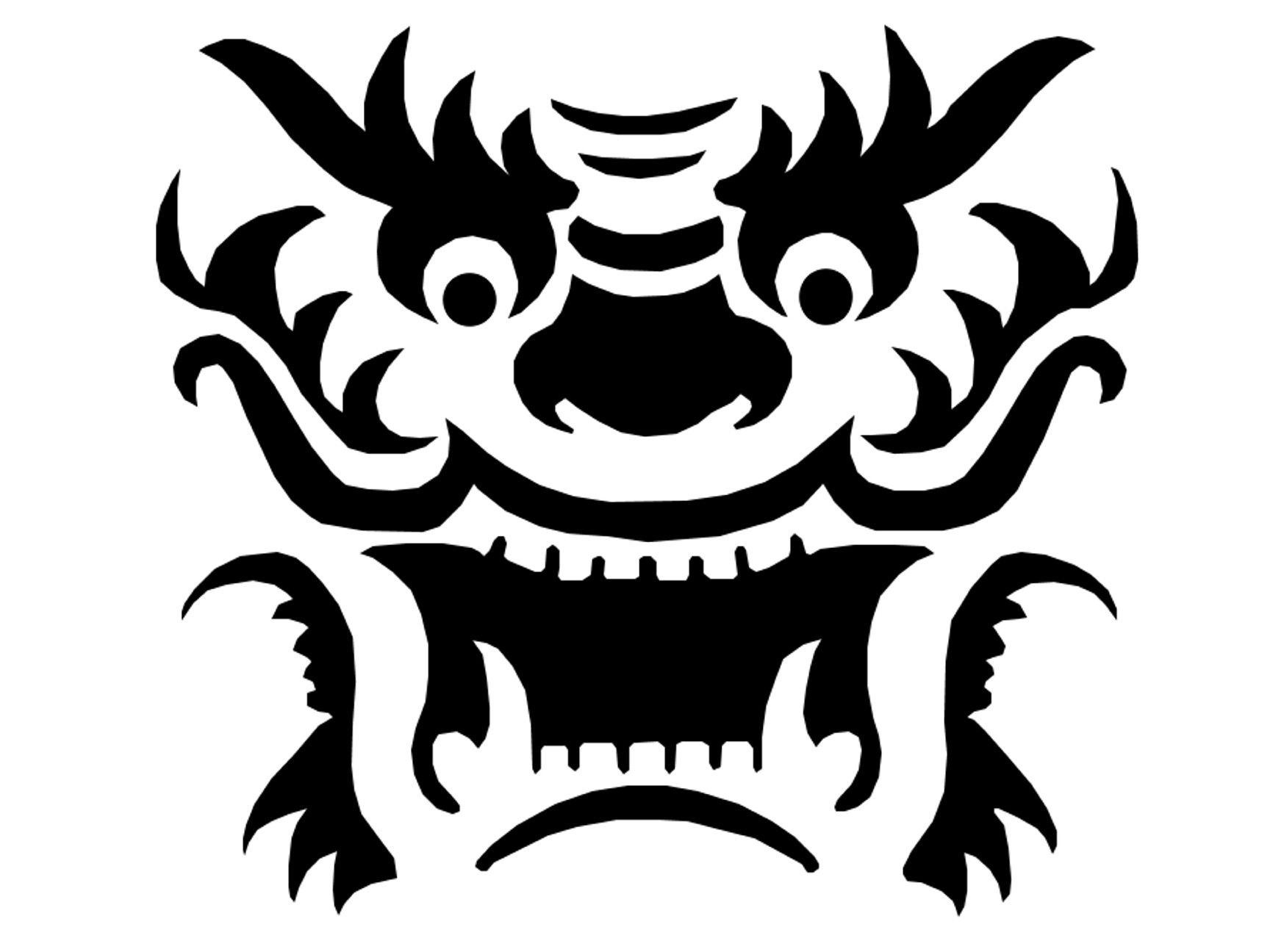 Dragon Template Printable | Dragon Pattern~Pumpkin-Crazy On - Free Printable Dragon Stencils