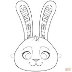 Easter Bunny Mask Coloring Page | Free Printable Coloring Pages   Free Printable Easter Masks
