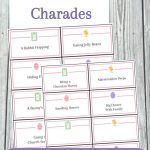Easter Charades Game With Free Printable Cards In 2019 | Easter   Free Printable Charades Cards