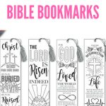 Easter Coloring In Bible Bookmarks   Bible Journaling   Printable   Free Printable Religious Easter Bookmarks