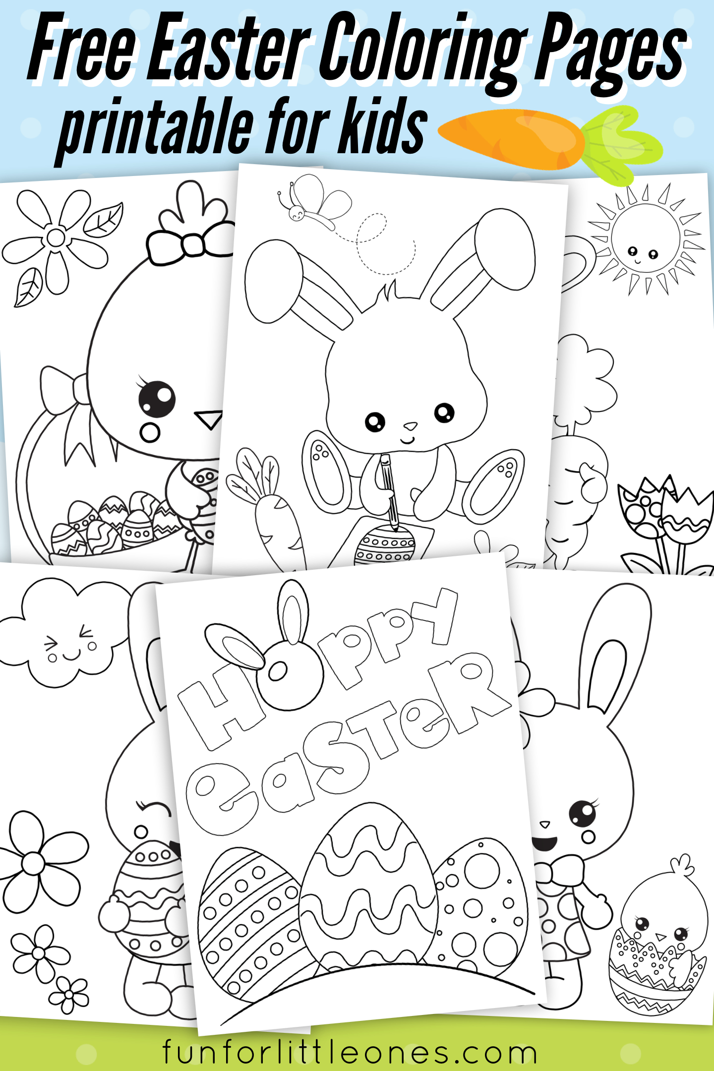 Easter Coloring Pages For Kids (Free Printable) | Fun For Little - Free Printable Easter Coloring Pages For Toddlers