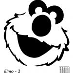 Easy Elmo Face Pumpkin Carving Stencil Template Free Printable   Free Elmo Pumpkin Pattern Printable