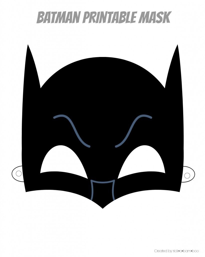Easy Superhero Mask Template (Free!!) | Superhero Therapy | Batman - Superman Mask Printable Free