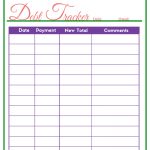 Easy To Use Free Printable Debt Tracker To Help Get Out Of Debt Faster   Free Printable Debt Payoff Worksheet