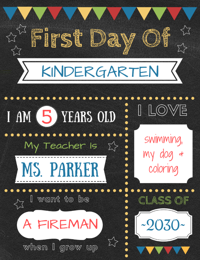 Editable First Day Of School Signs To Edit And Download For Free - First Day Of School Printable Free