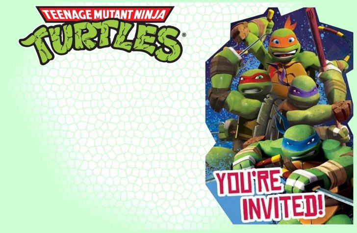 Free Printable Ninja Turtle Birthday Invitations