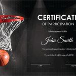Elegant Free Basketball Website Templates | Best Of Template   Basketball Participation Certificate Free Printable