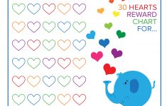Elephant And Rainbow Hearts Reward Chart – Free Printable Downloads – Free Printable Reward Charts