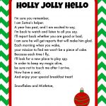 Elf On The Shelf Breakfast Ideas Printable Letter & Christmas Pjs   Free Printable Elf On The Shelf Letter