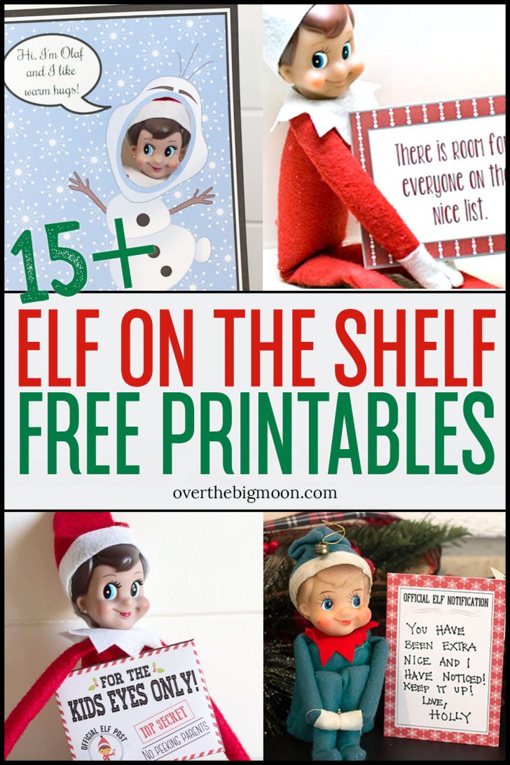 Elf On The Shelf Free Printable Ideas