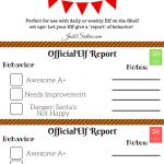 Elf On The Shelf Report Card Printable | New | Elf On The Shelf, Elf   Free Printable Report Cards