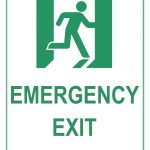 Emergency Exit Sign   Free Printable Emergency Exit Only Signs