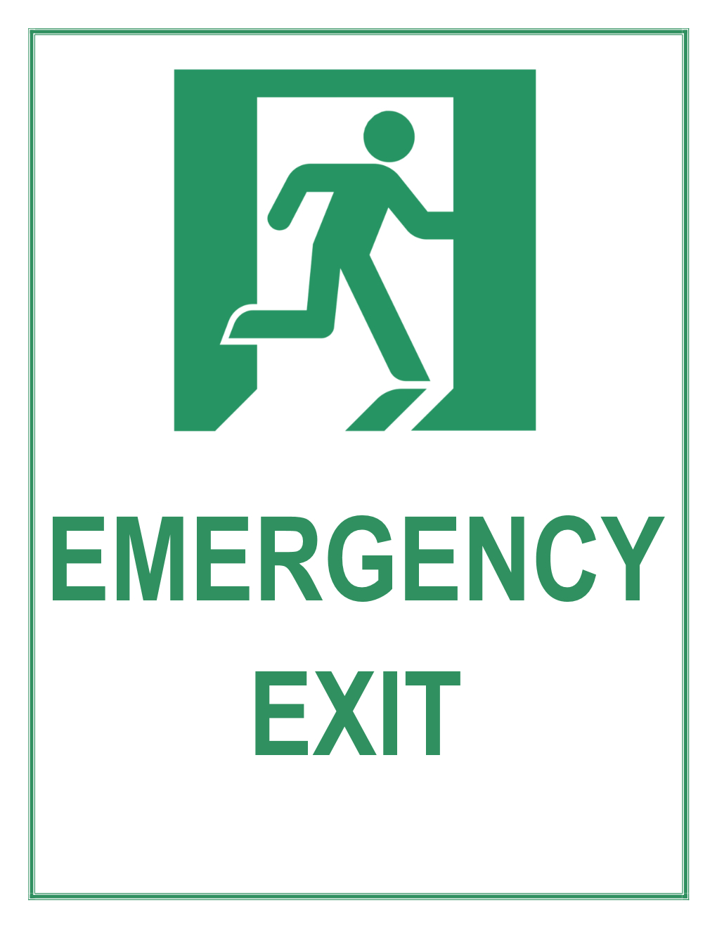 Free Printable Emergency Exit Only Signs Printable Templates 8520