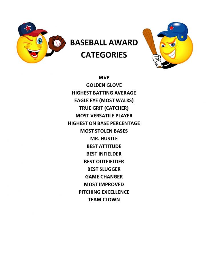 Free Printable Softball Award Certificates
