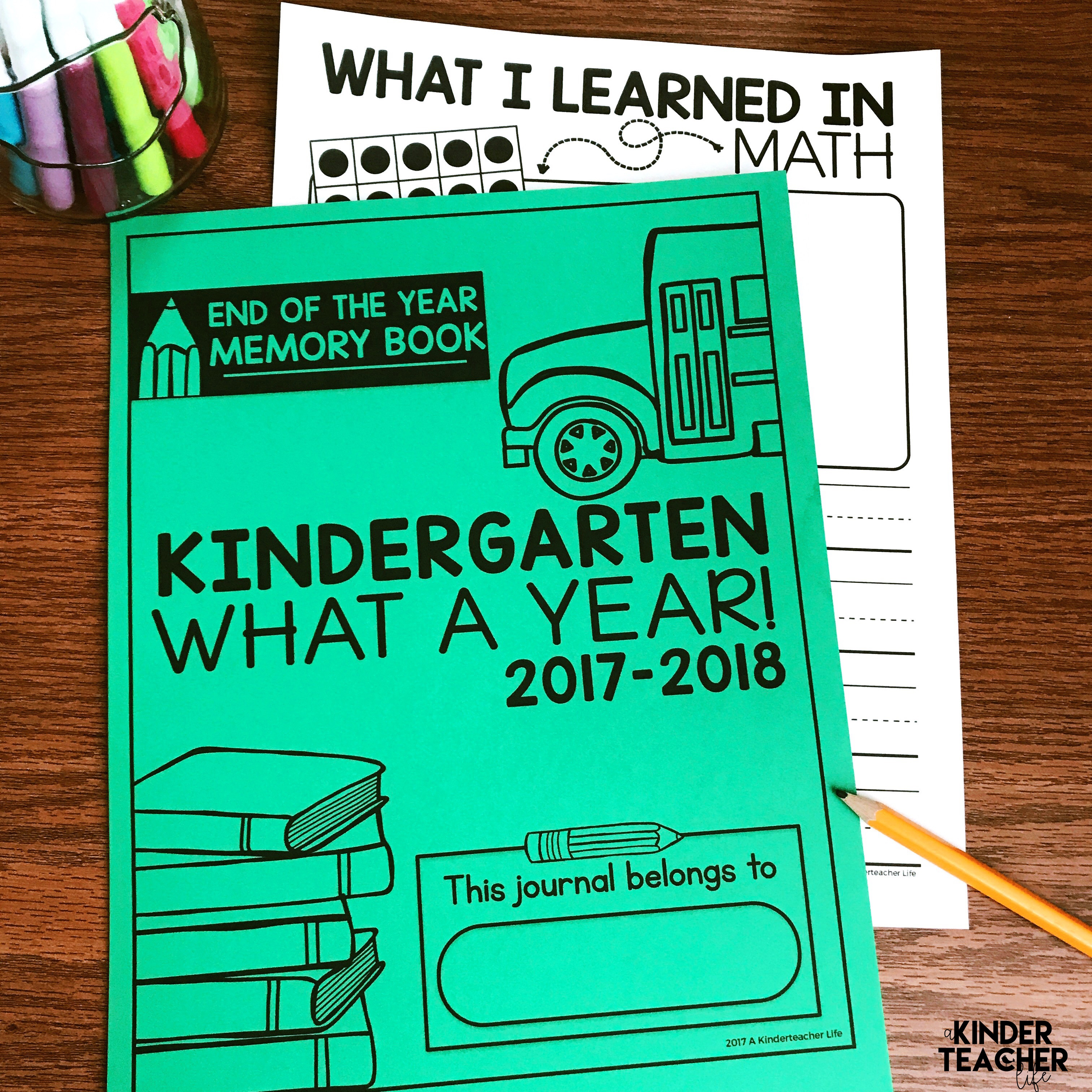 End-Of-The-Year Memory Book {Free Printables!} - A Kinderteacher Life - Free Printable Books For Kindergarten